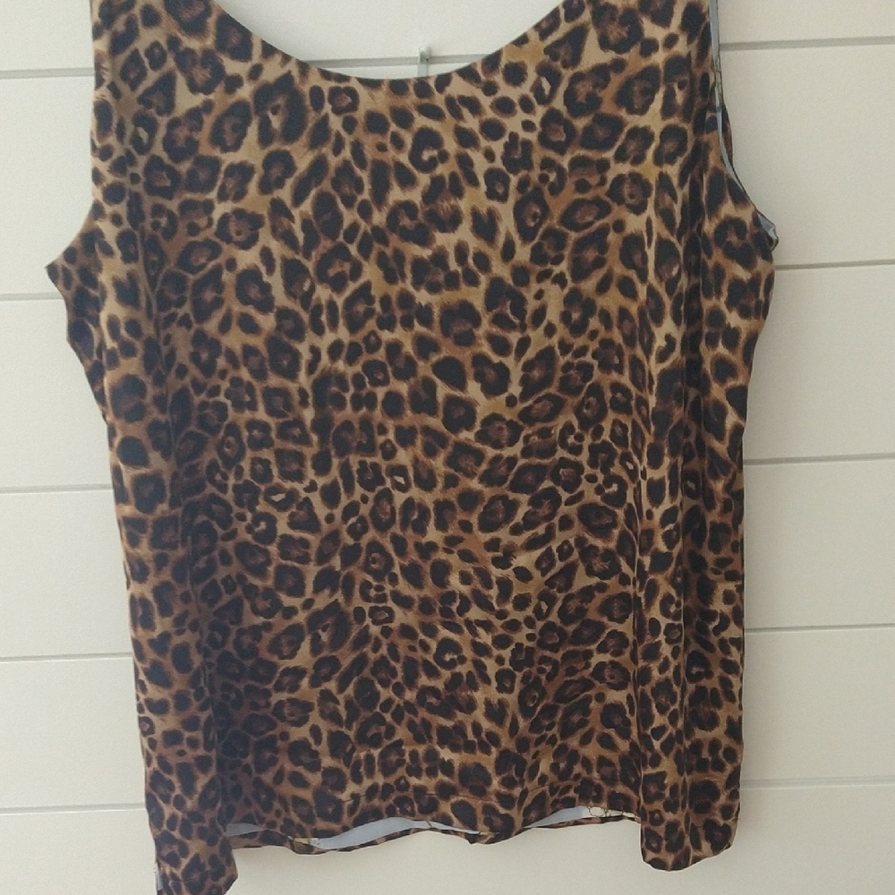 White House Black Market Leopard Print Tank Top - Picture 2 of 5